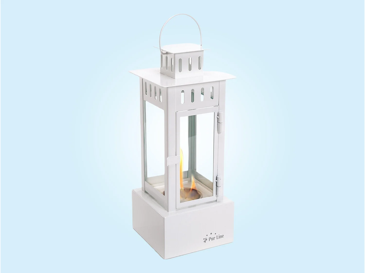 Lanterne éthanol en acier inoxydable