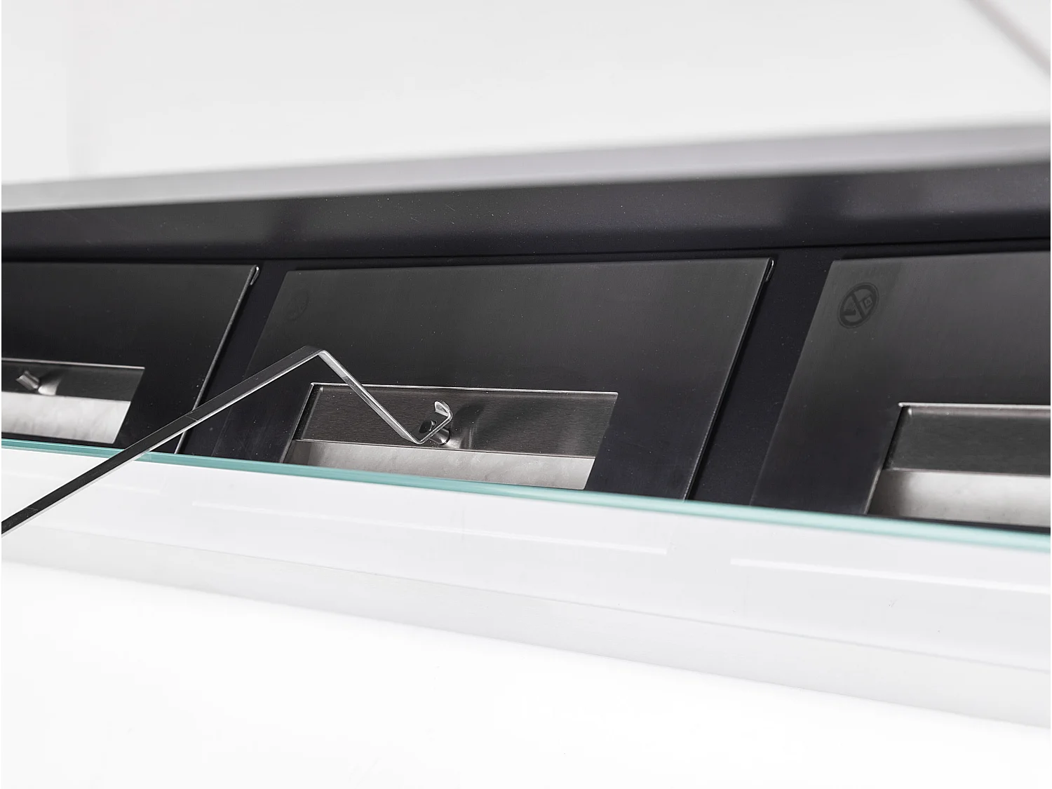 Staande ethanolhaard, inbouw, grote afmetingen en 3 branders