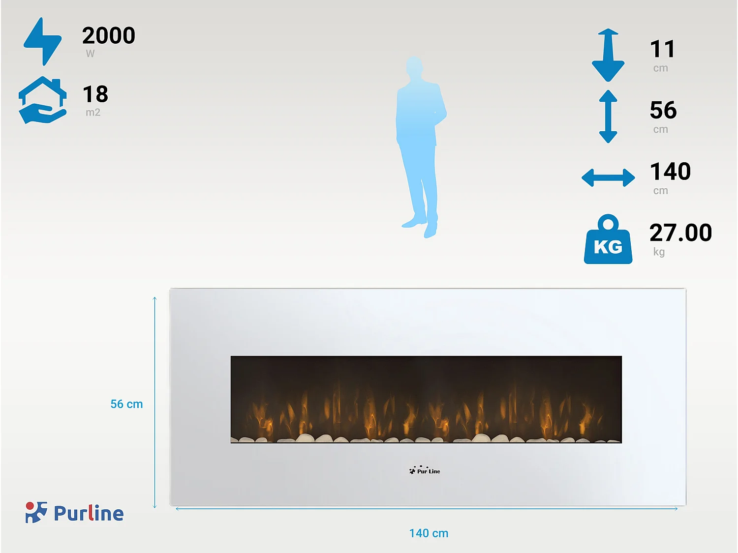 Elektrischer Kamin CHE-505