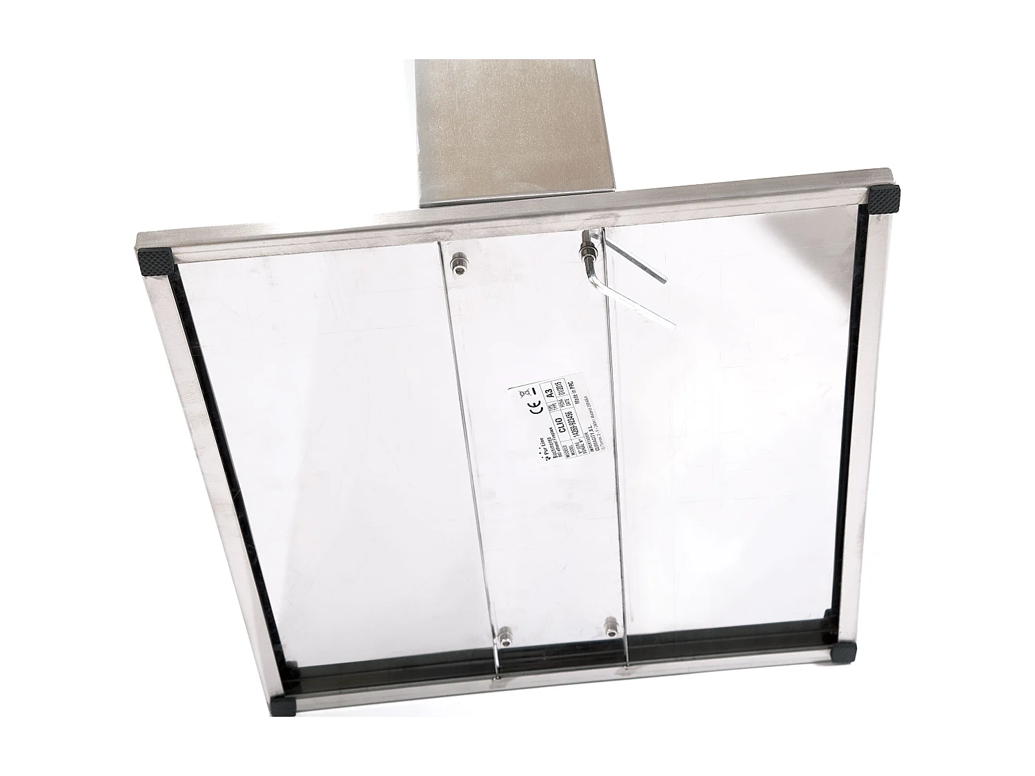 Bodenstehender Ethanol-Kamin, rechteckiges Turmdesign aus Stahl und gehärtetem Glas