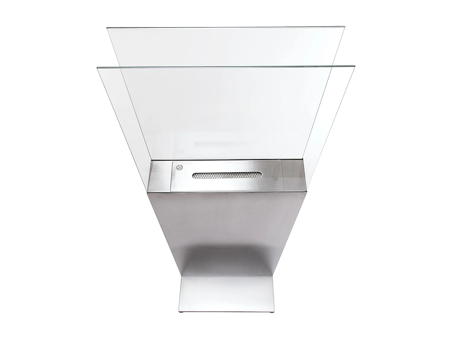 Camino a etanolo da pavimento in acciaio con vetro temperato