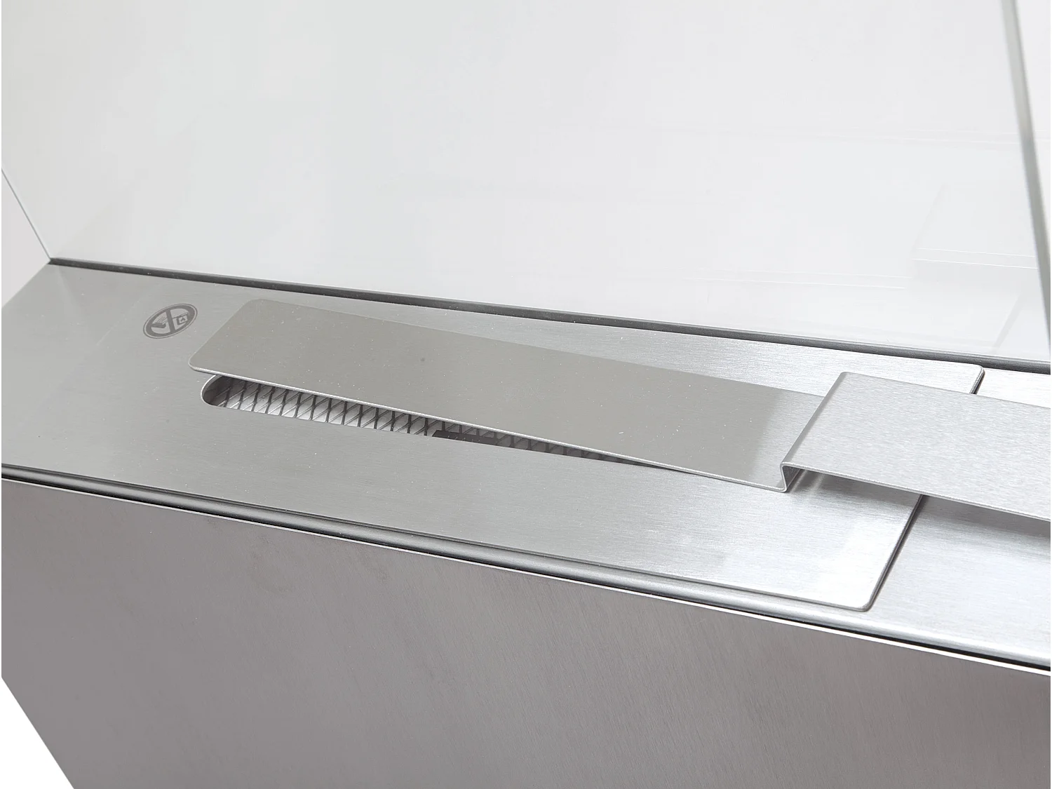 Camino a etanolo da pavimento in acciaio con vetro temperato