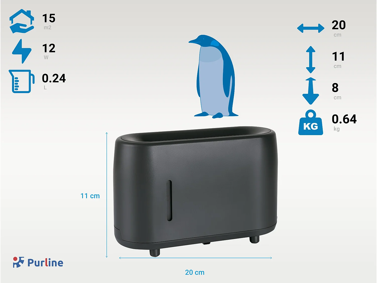 Difusor de aroma ultra-sónico com efeito de chama