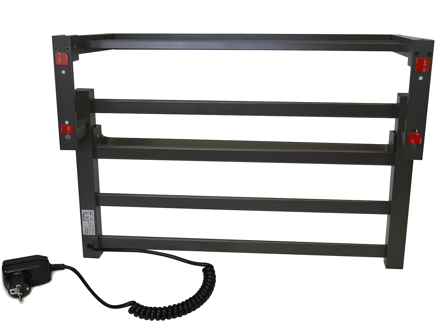 Toallero eléctrico con estante color gris antracita 55W