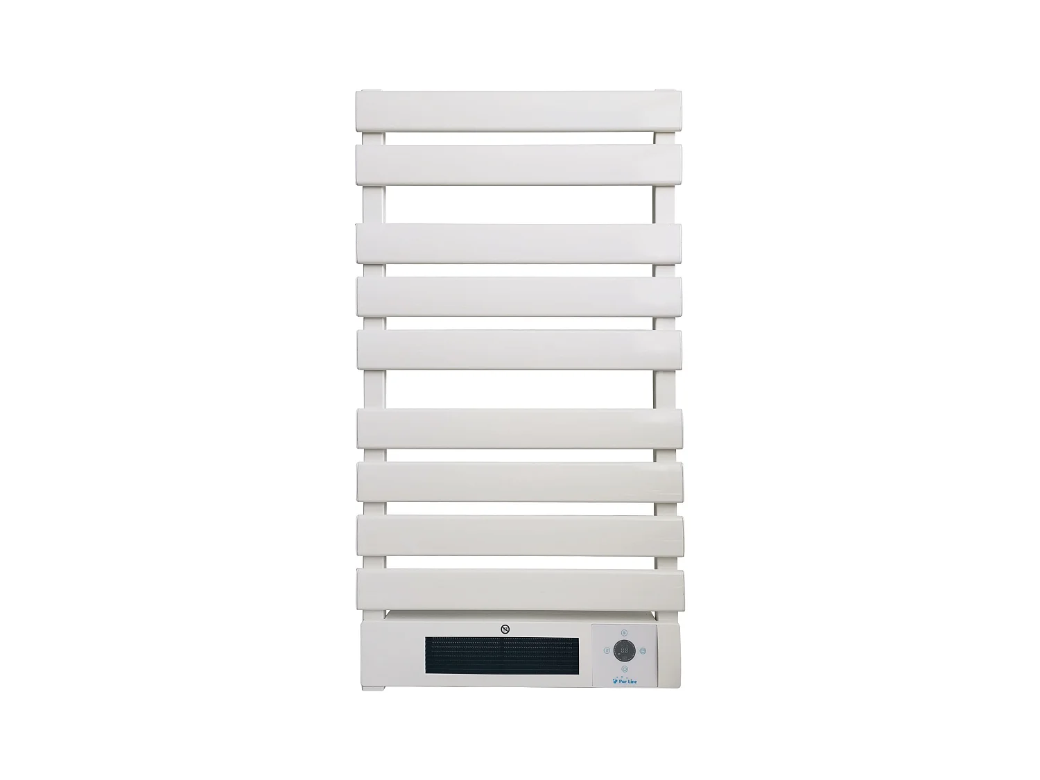 Sèche-serviettes électrique aluminium blanc display LED 1500W