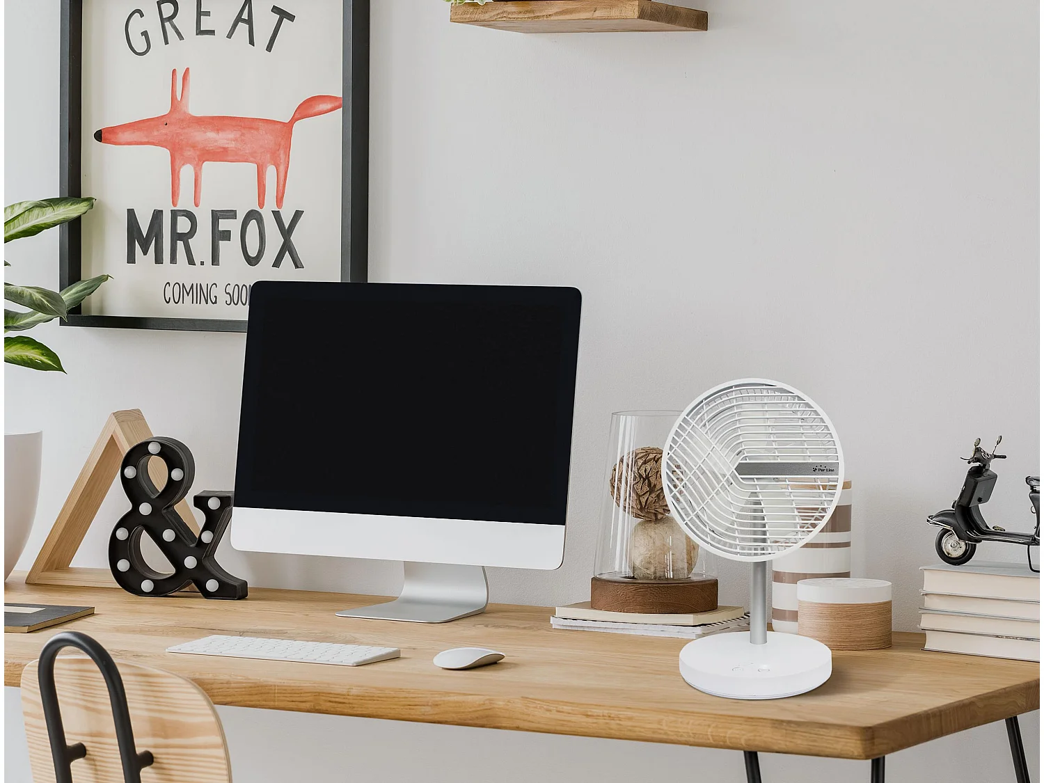 Ventilateur de bureau avec USB-C et 4 vitesses
