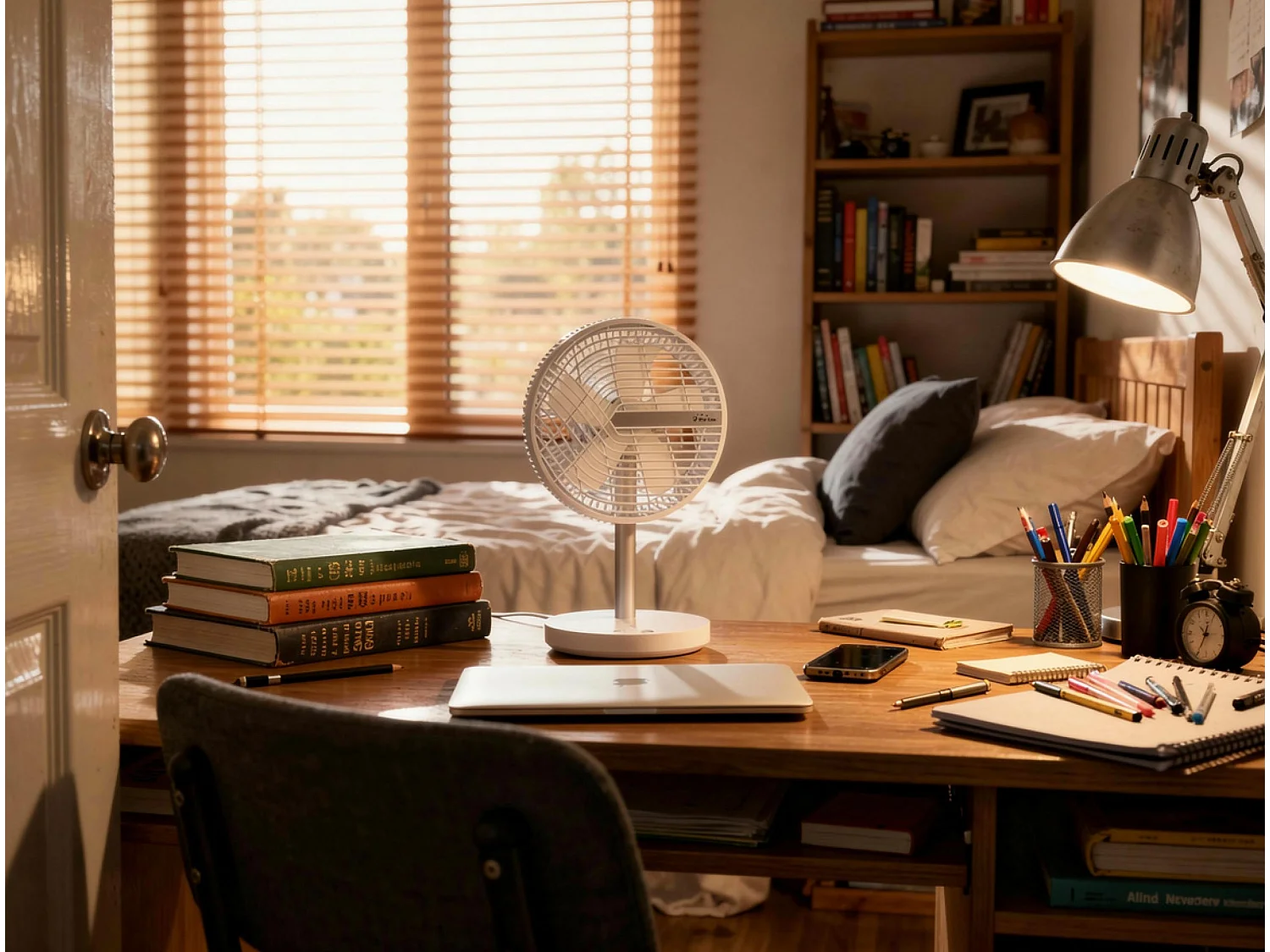 Ventilateur de bureau avec USB-C et 4 vitesses