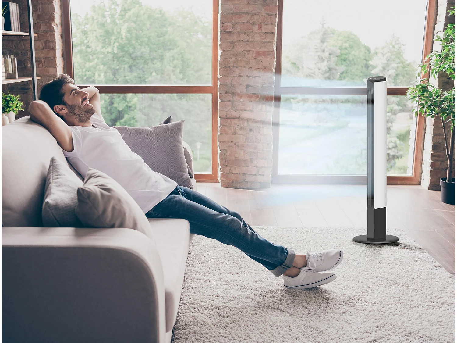 Ventilateur colonne sans pales de grande hauteur