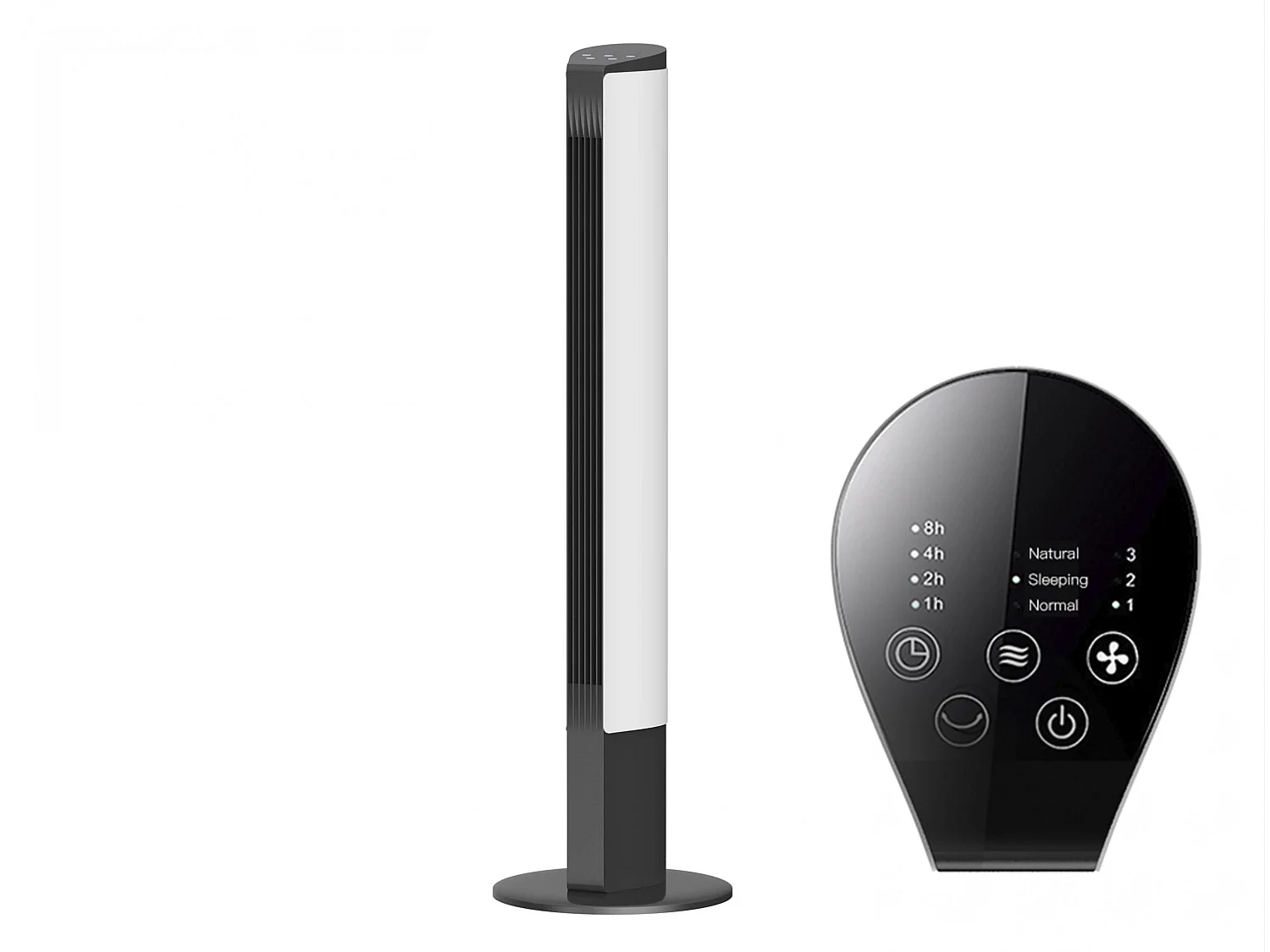 Ventilateur colonne sans pales de grande hauteur