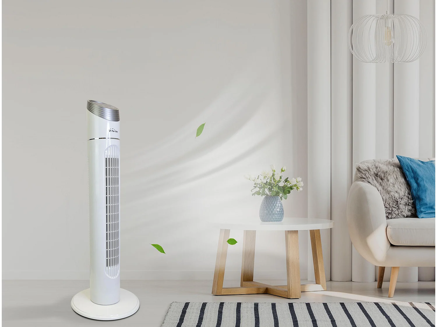 Ventilateur Colonne 40W avec 3 vitesses et oscillant
