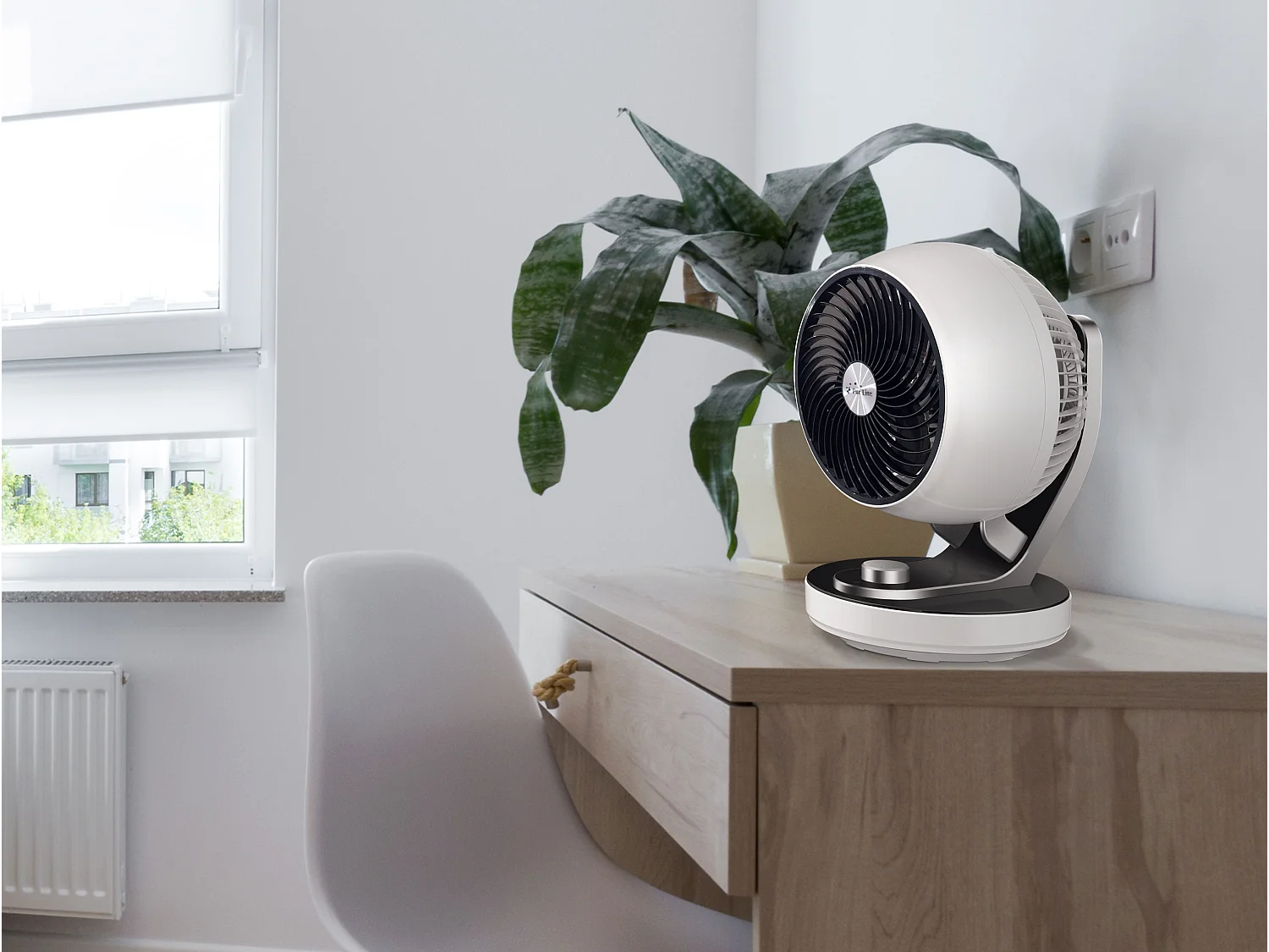 Ventilateur de Bureau 60W avec 3 vitesses et oscillant