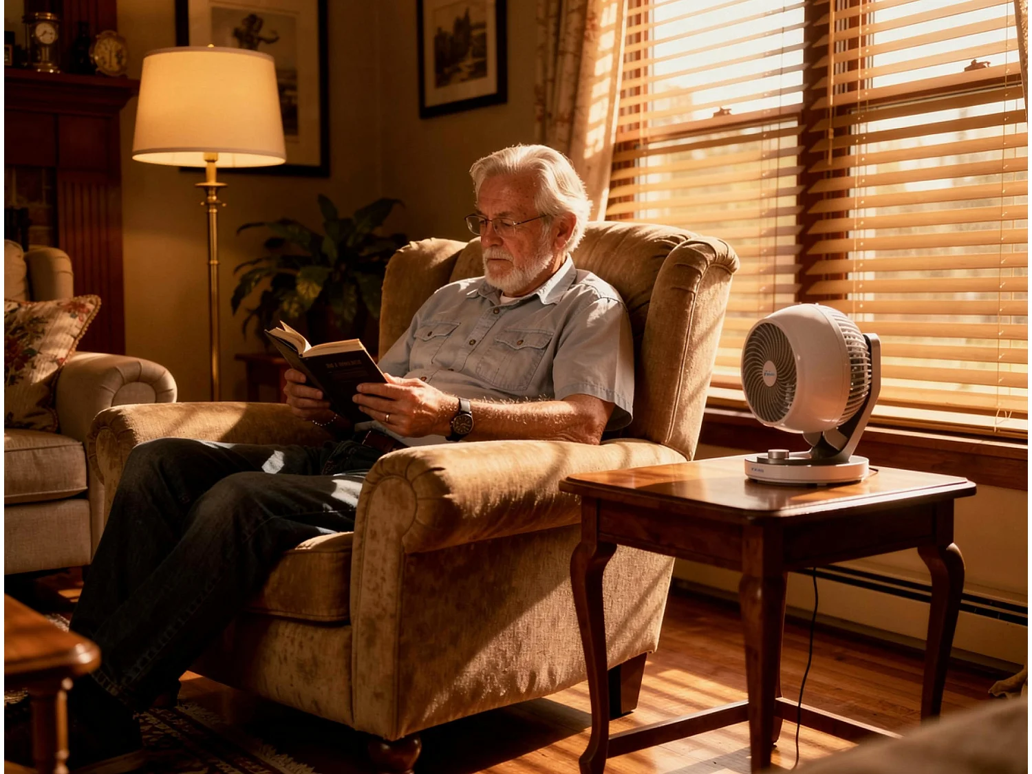 Ventilateur de Bureau 60W avec 3 vitesses et oscillant