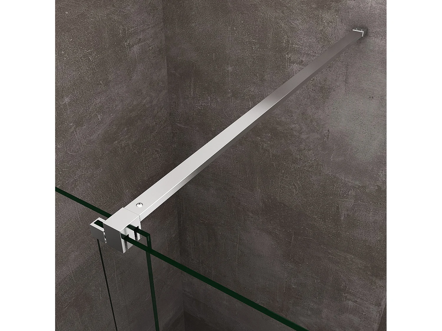 Paroi de douche 8 mm à porte coulissante réversible, hauteur 200 Cm.160 réglable 156-160 cm