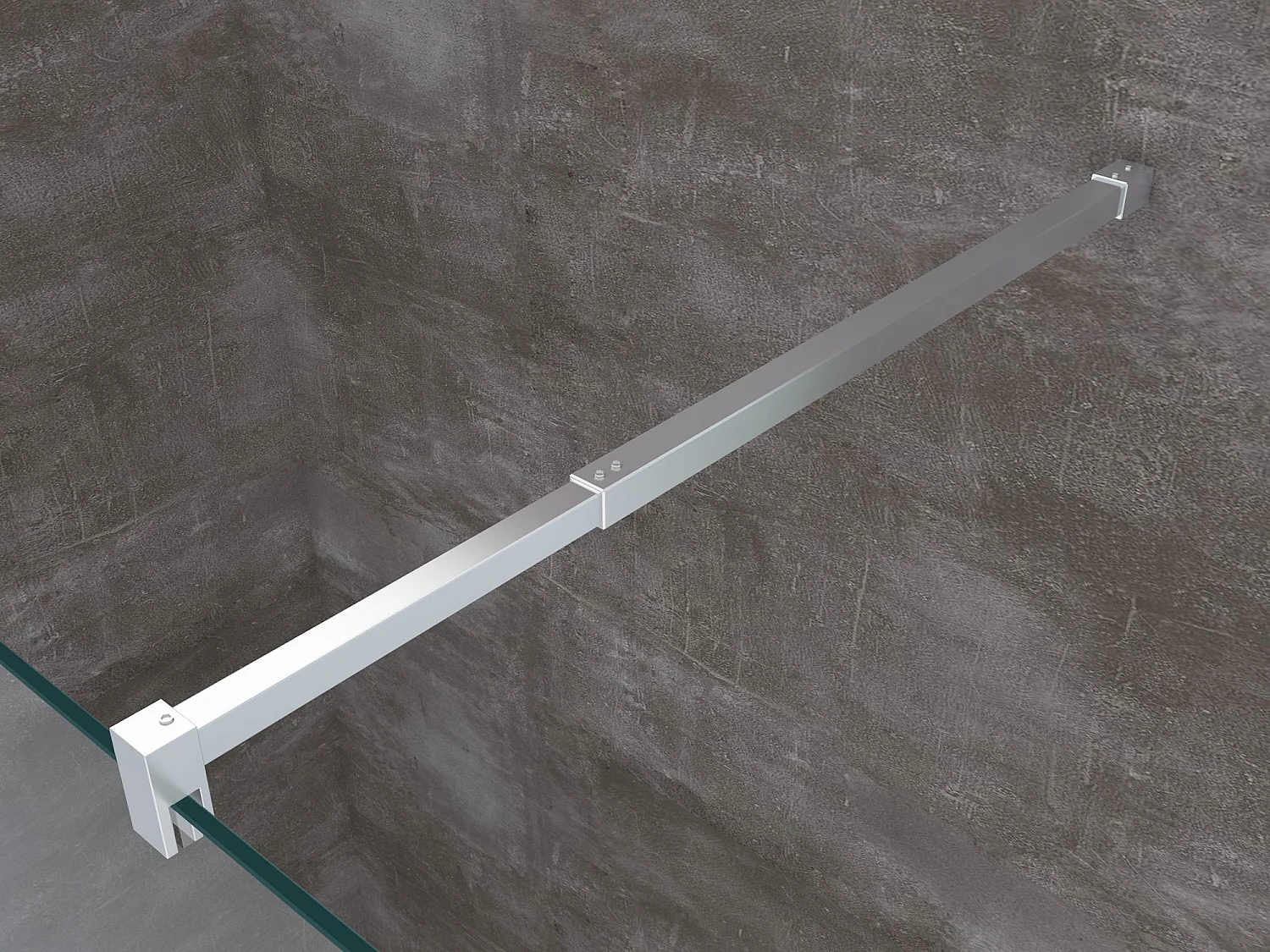 Paroi de douche de 8 mm type Walk-in H.200 – réglage 108-110 cm