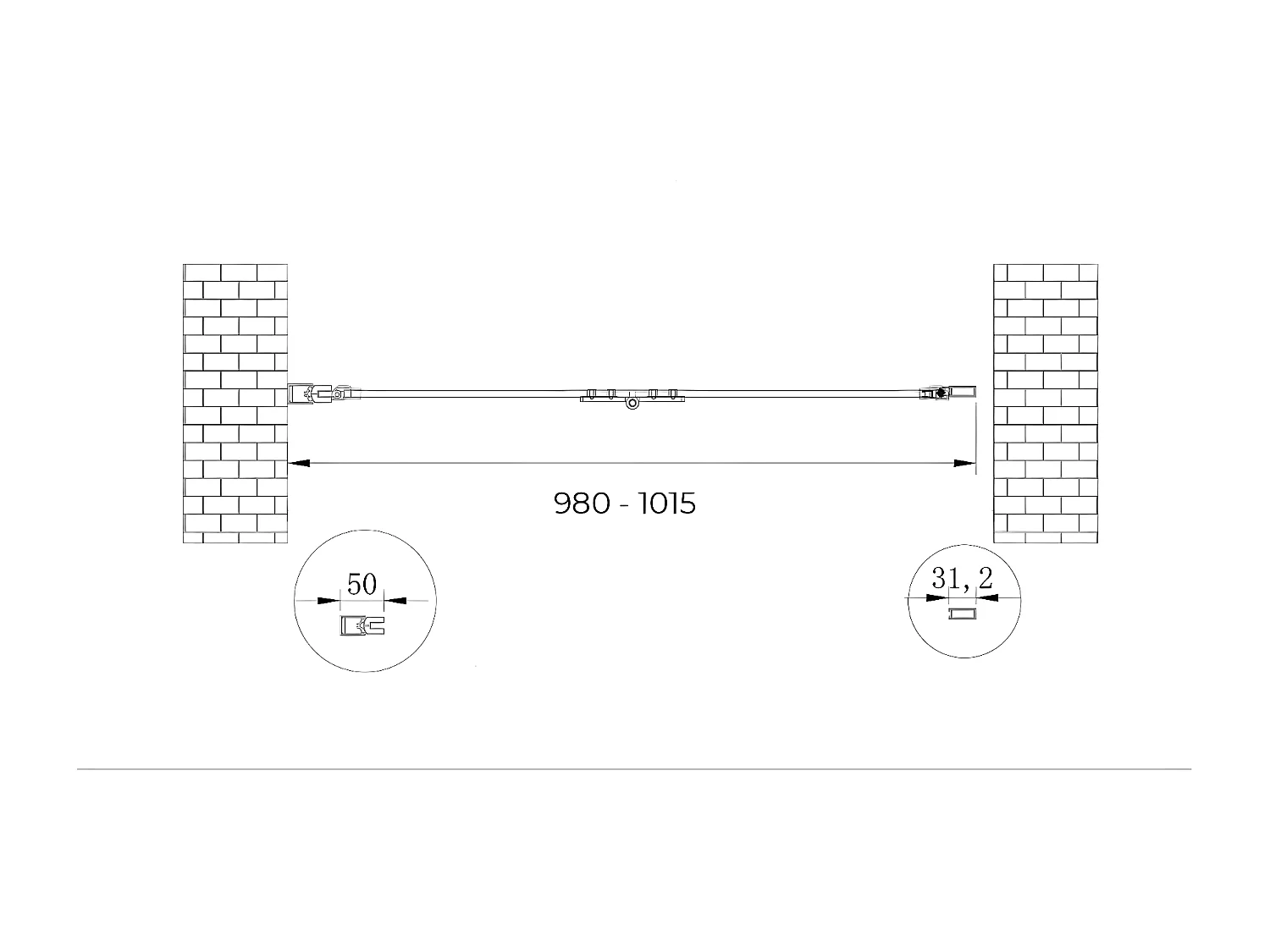 Porta box doccia con apertura a libro pieghevole a soffietto per installazione in nicchia H 190 cromo trasparente anticalcare misura 98-101,5