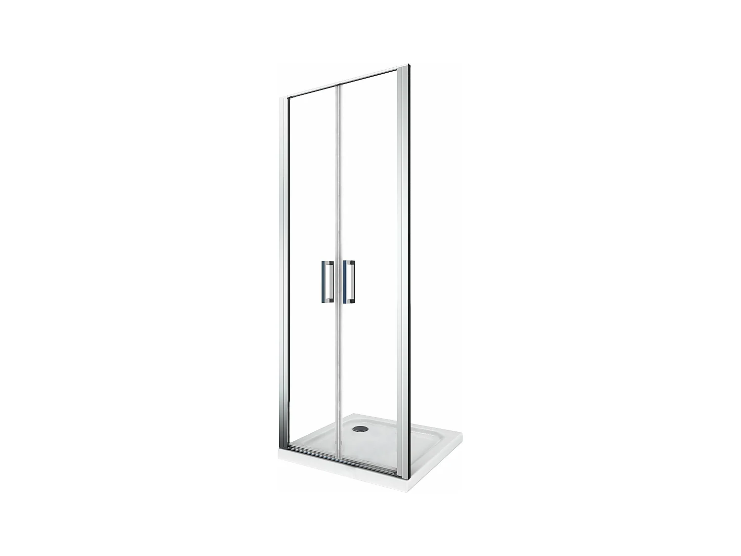 Porte de douche de 6 mm ouverture à battant  – 92-95 cm