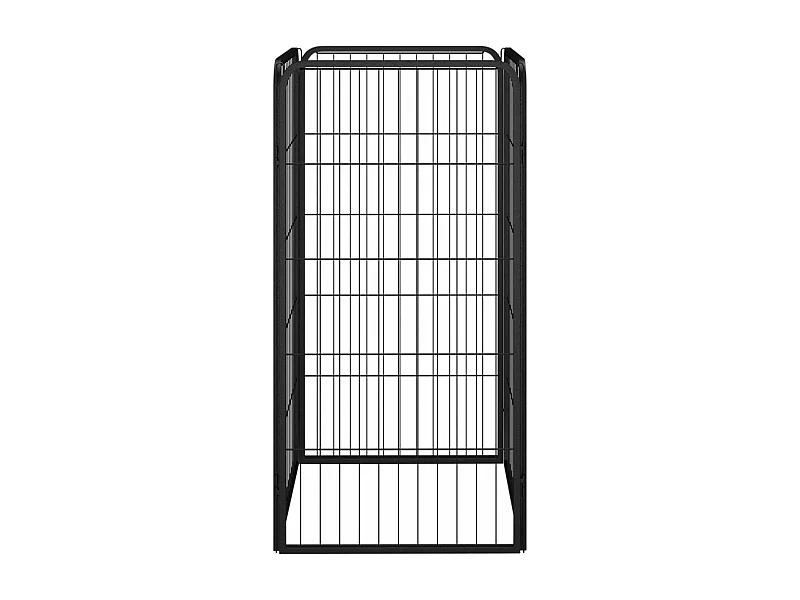 Parc pour chien 4 panneaux Noir 50x100cm Acier enduit de poudre RG3Q22314