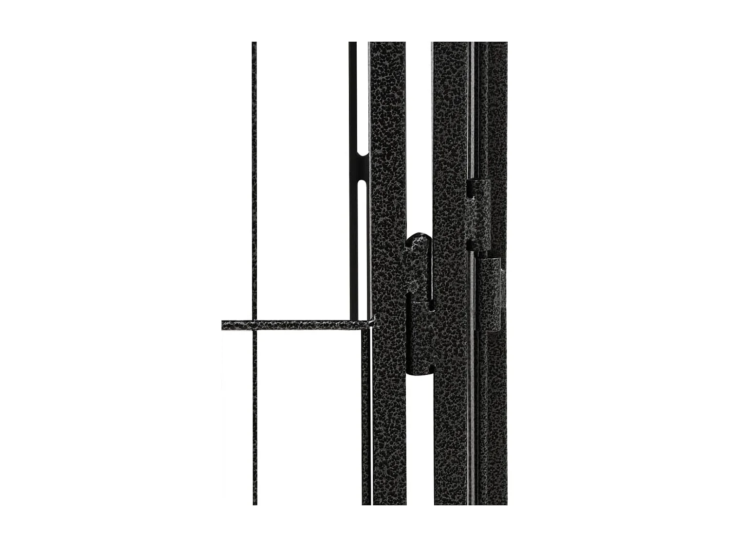 Parque p/ cães c/ 20 painéis 100x50 cm aço revestido a pó preto PT333845