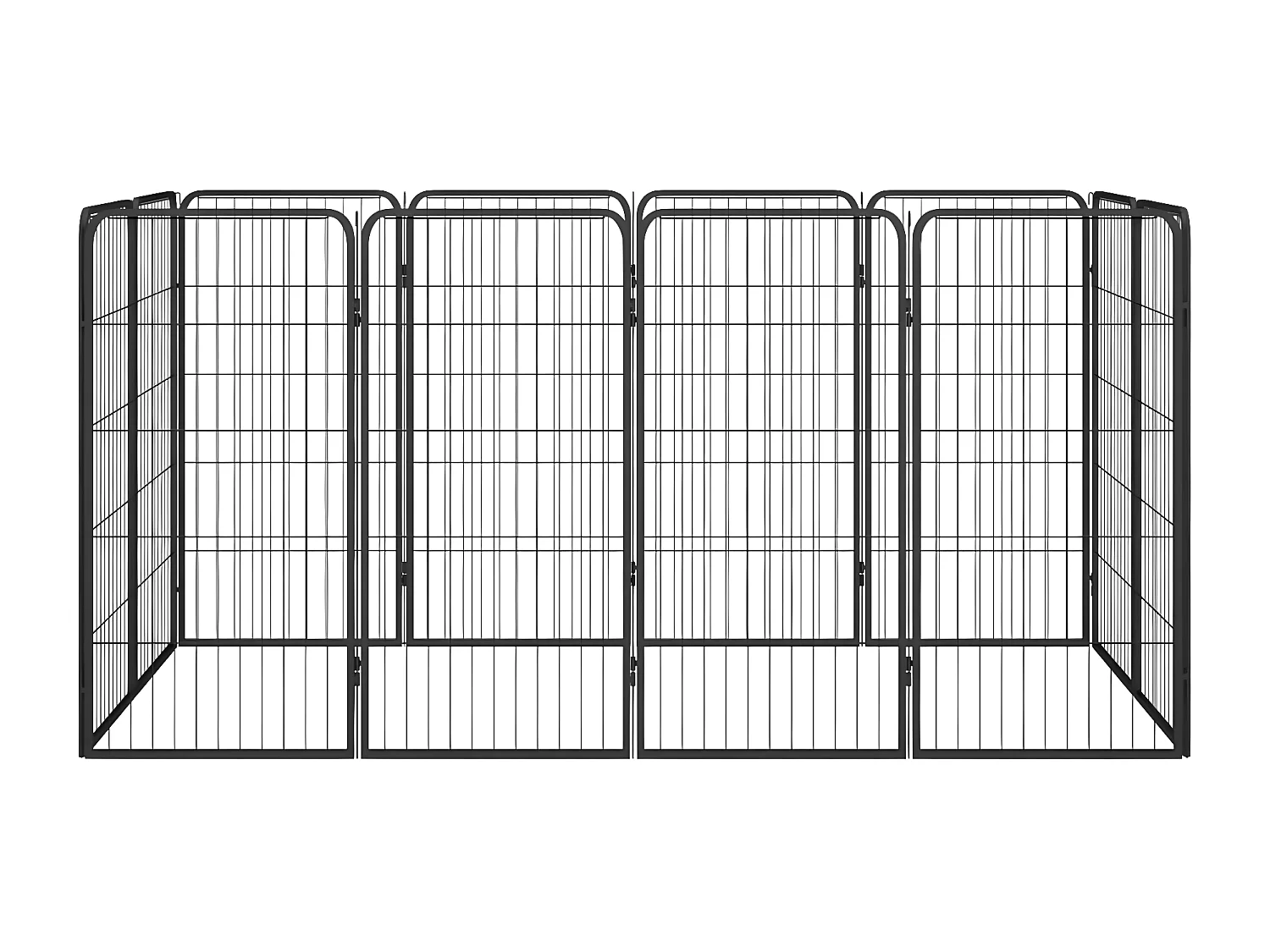 Parc pour chien 12panneaux Noir 50x100cm Acier enduit de poudre RG3Q60516