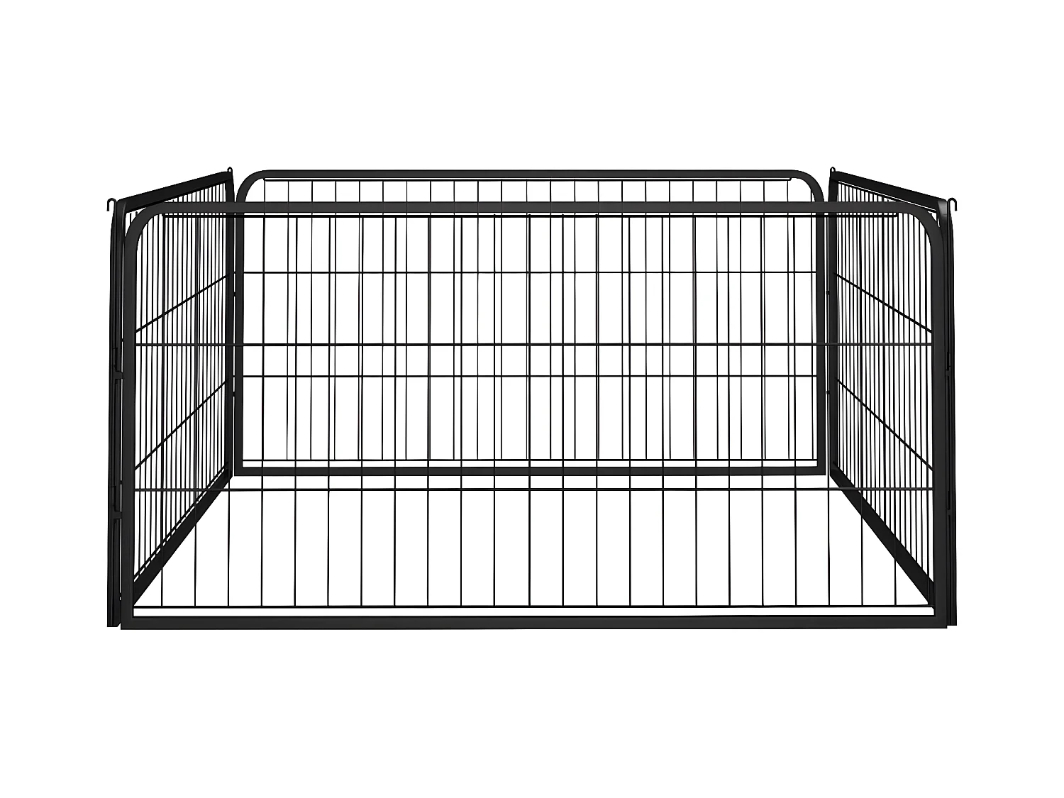 Corral para perros 4 paneles acero con recubrimiento en polvo ES443611