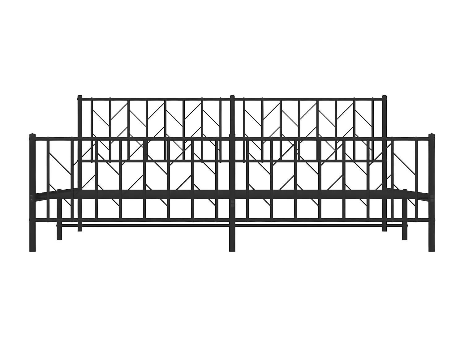 Parque p/ cães c/ 12 painéis 100x50 cm aço revestido a pó preto PT767685
