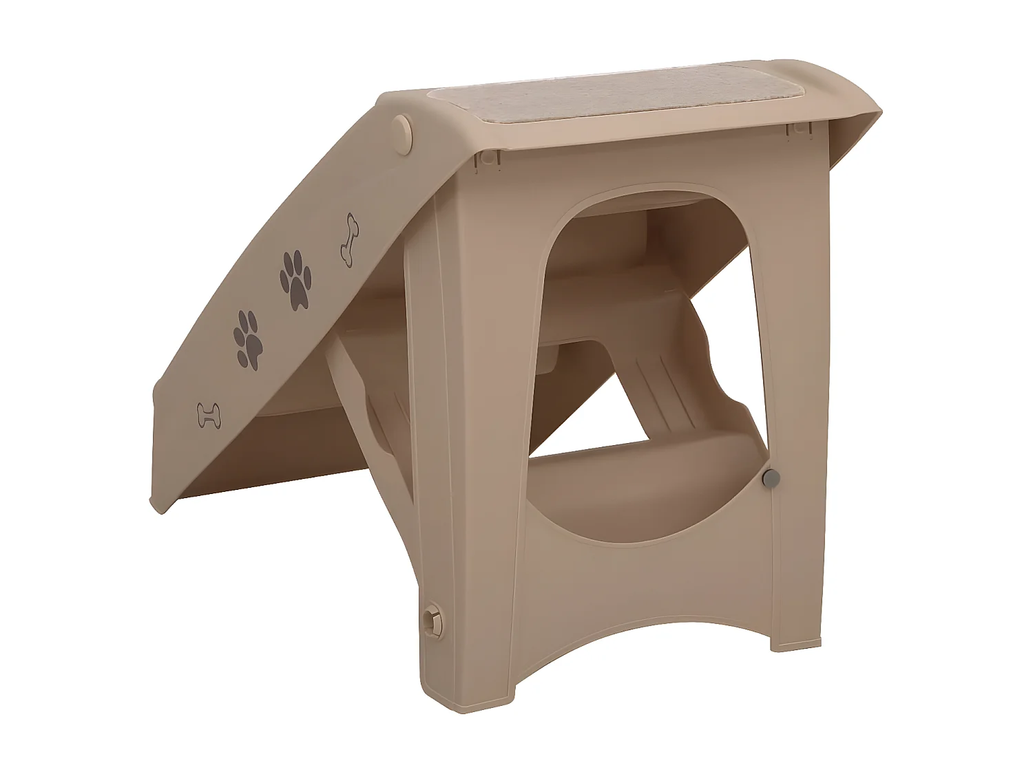 Escadas para cães dobráveis 62x40x49,5 cm castanho PT641905
