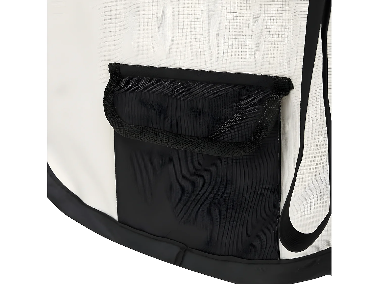 Parc pliable pour chien avec sac de transport Noir 125x125x61cm RG3Q90999