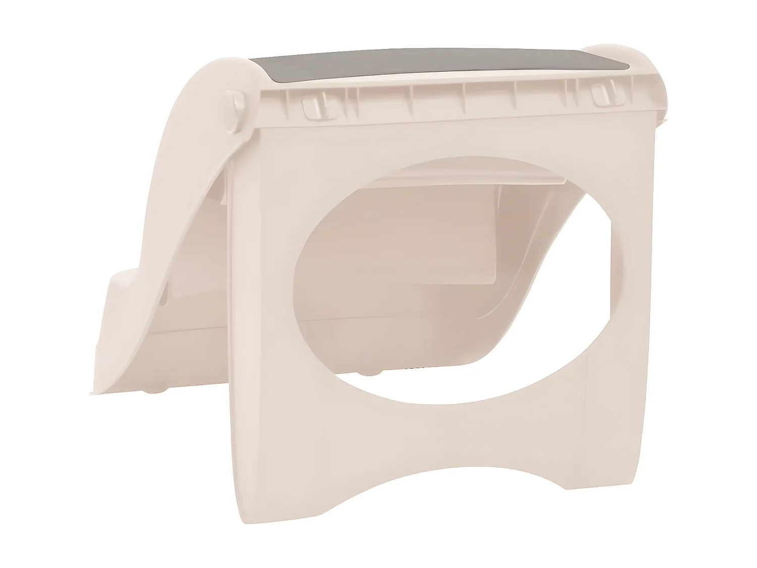 Escada dobrável 3 degraus para cães 50x38x38 cm plástico creme PT693148