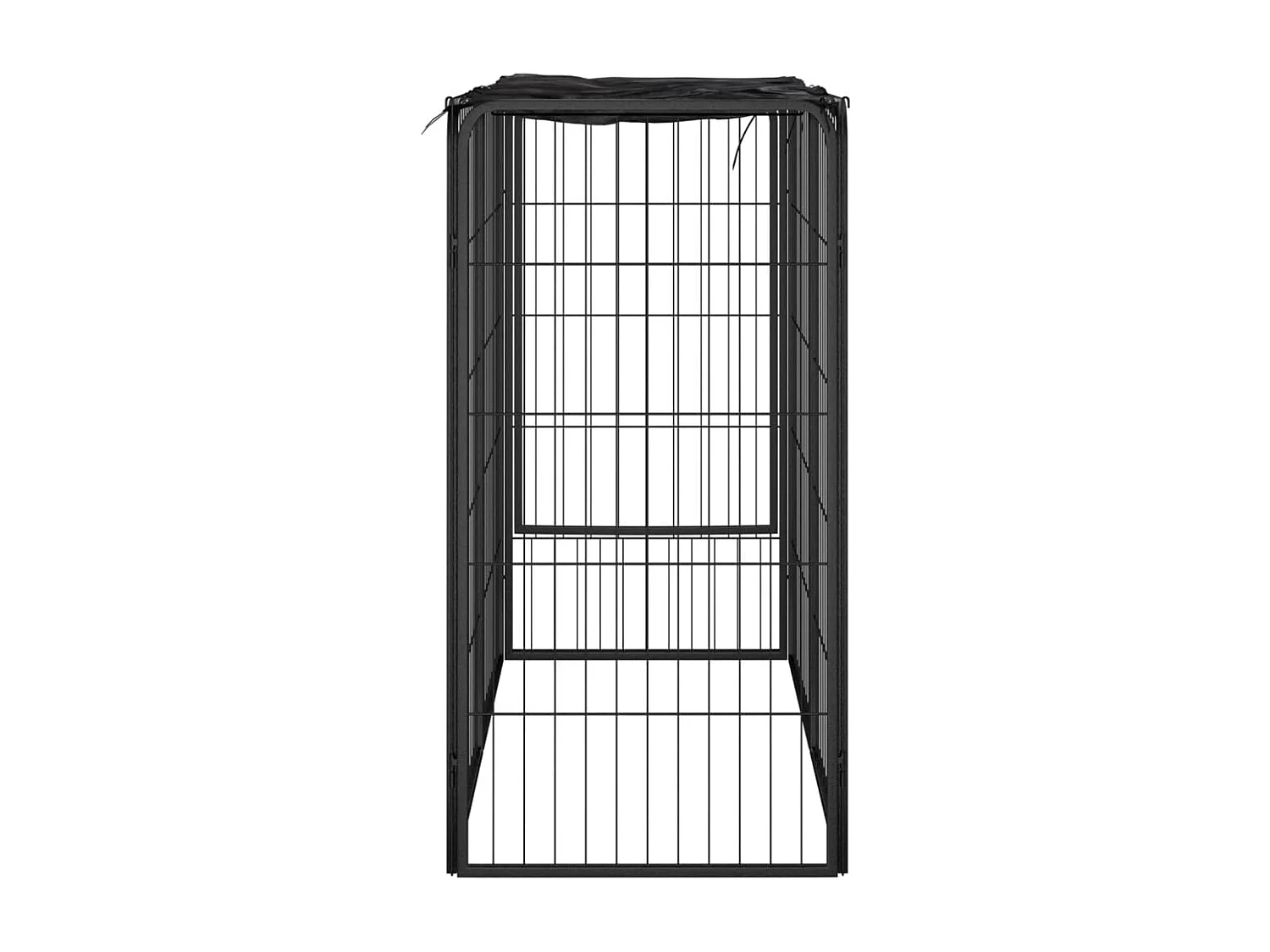 Parc pour chien 6 panneaux Noir 50x100cm Acier enduit de poudre RG3Q79731