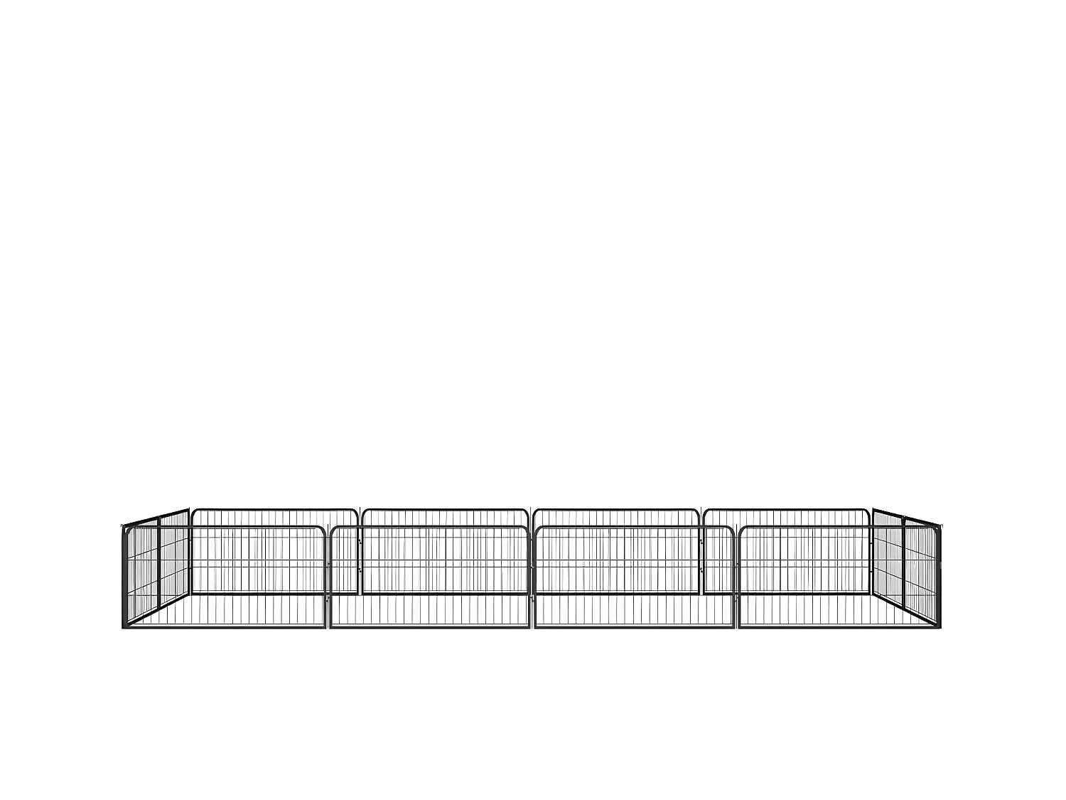 Parc pour chien 12panneaux Noir 100x50cm Acier enduit de poudre RG3Q83885