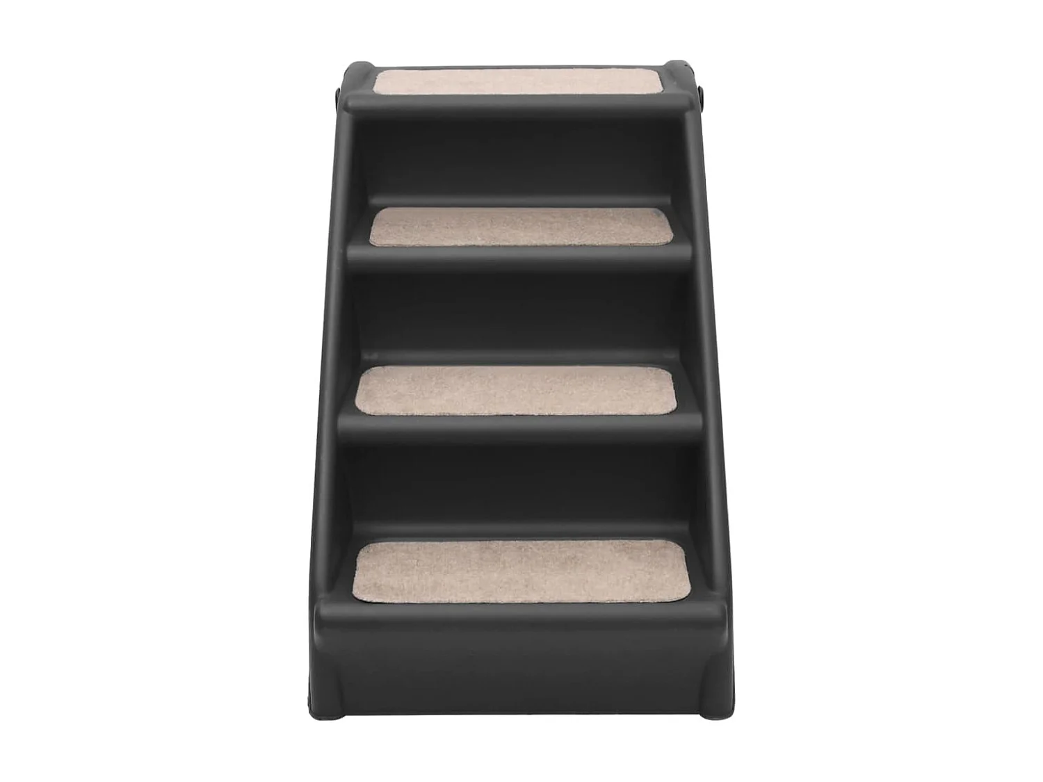 Escalera plegable para perros negro 62x40x49,5 cm ES470575