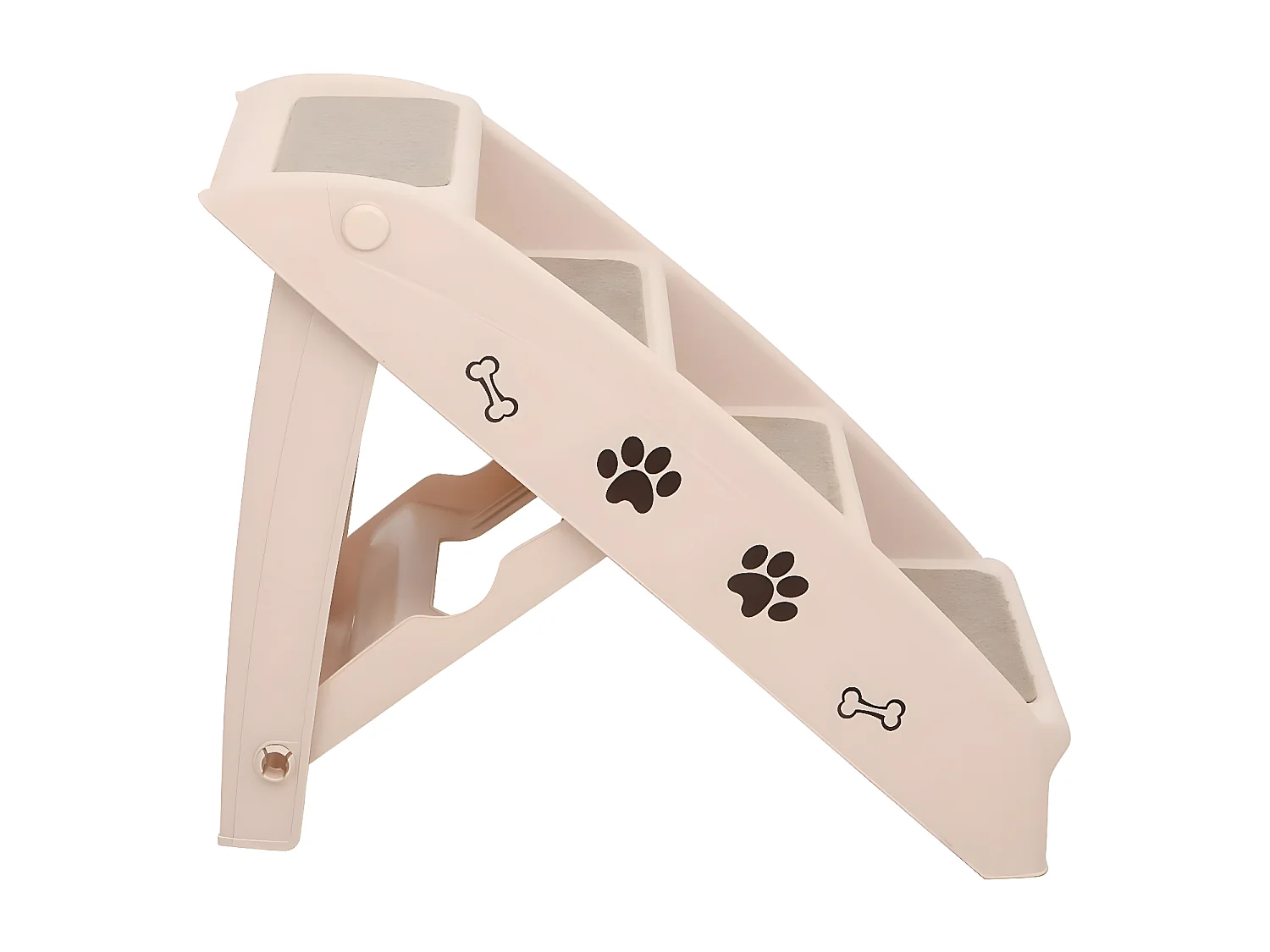 Escaliers pliables pour chiens Crème 62x40x49,5 cm RG3Q92801