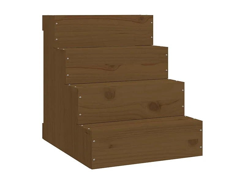 Escalier animaux de compagnie Marron miel 40x49x47 cm Bois pin RG3Q74235