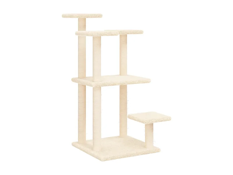 Arbres à chat avec plates-formes crème 98,5 cm RG3Q76148