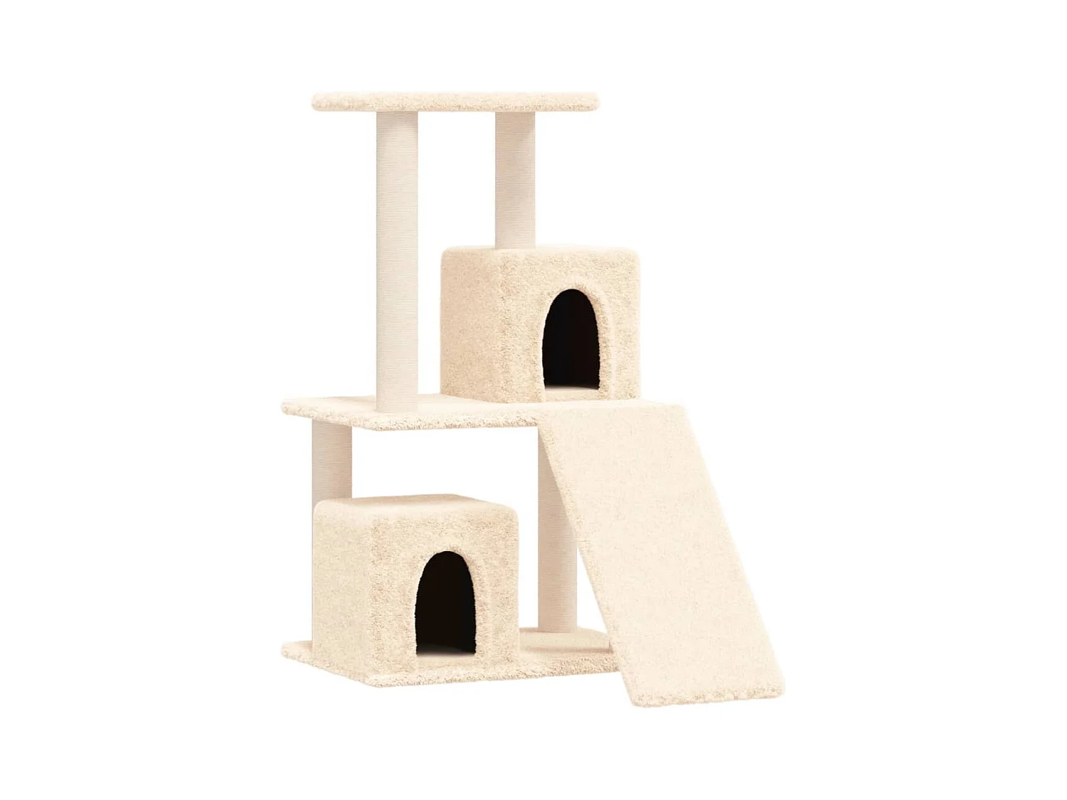 Arbre à chat avec griffoirs en sisal Crème 82 cm RG3Q30028