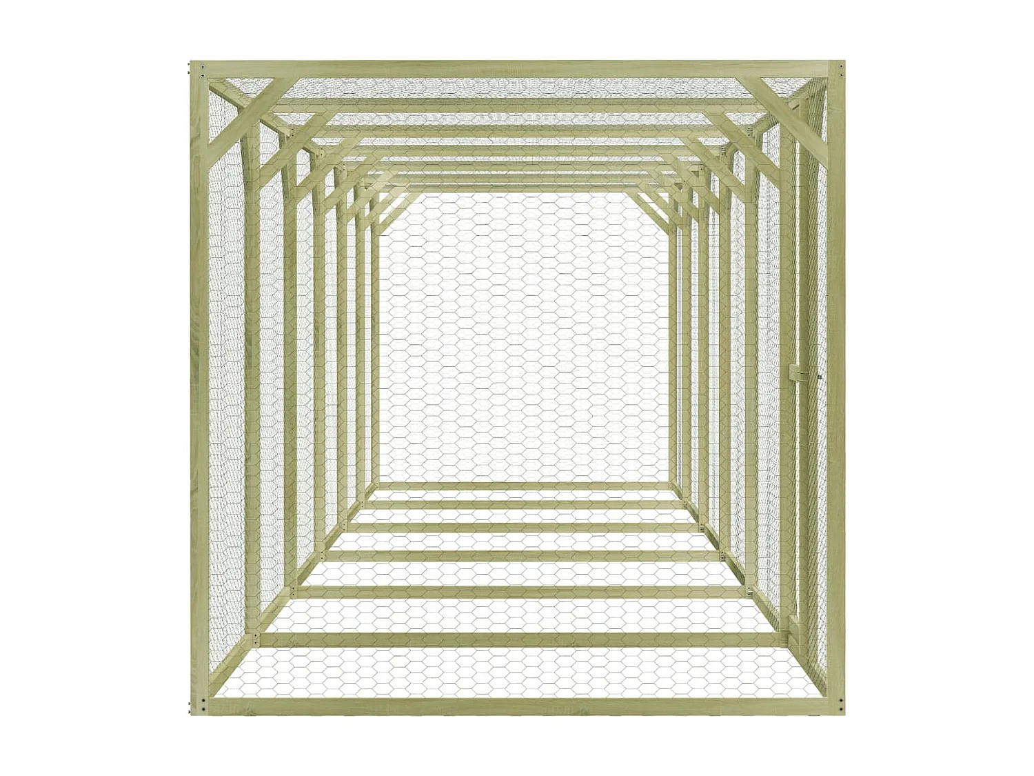 Poulailler 1,5x9x1,5 m Pinède imprégnée RG3Q62429