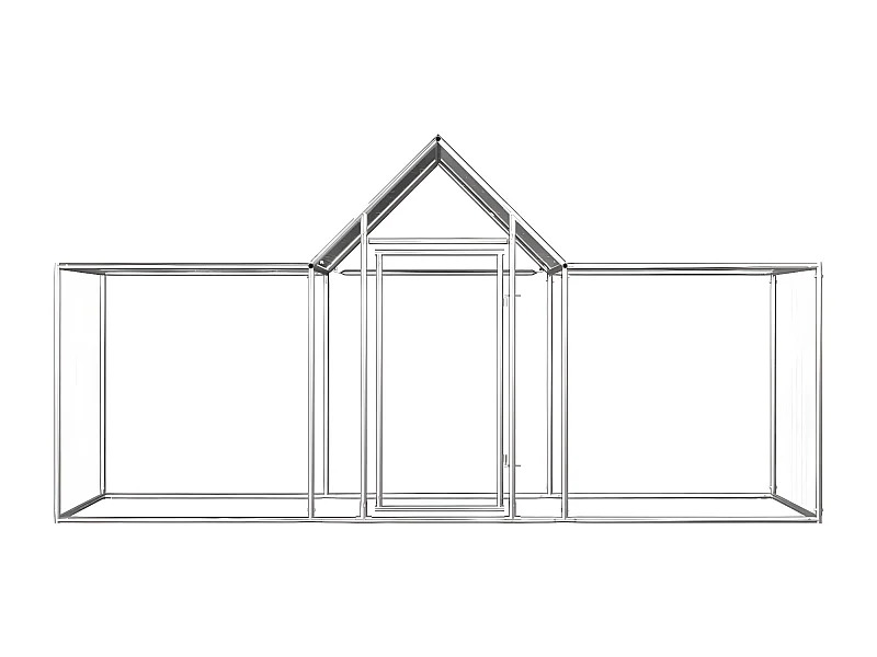 Galinheiro 3x1x1,5 m aço galvanizado PT832020