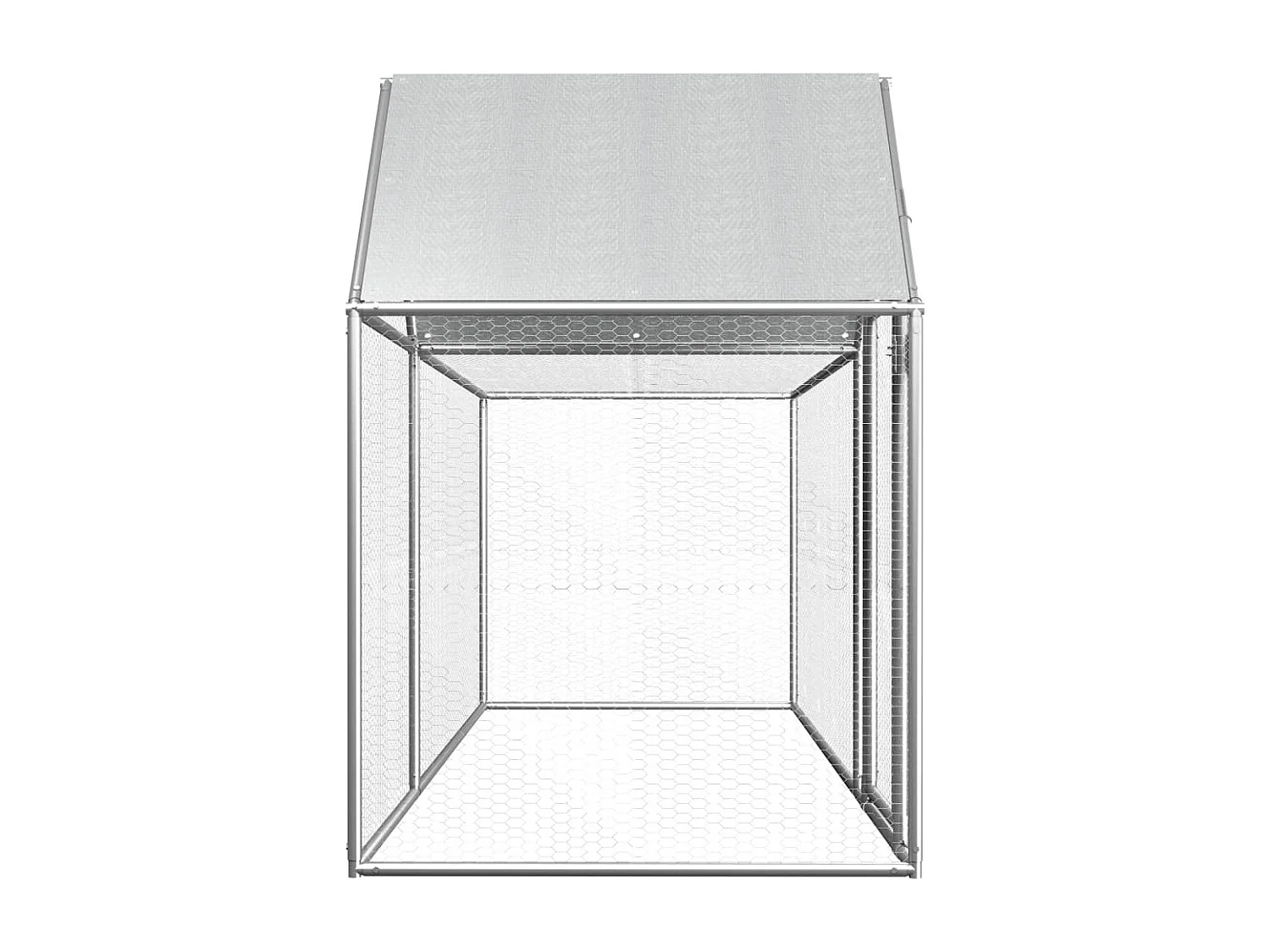 Galinheiro 3x1x1,5 m aço galvanizado PT825083