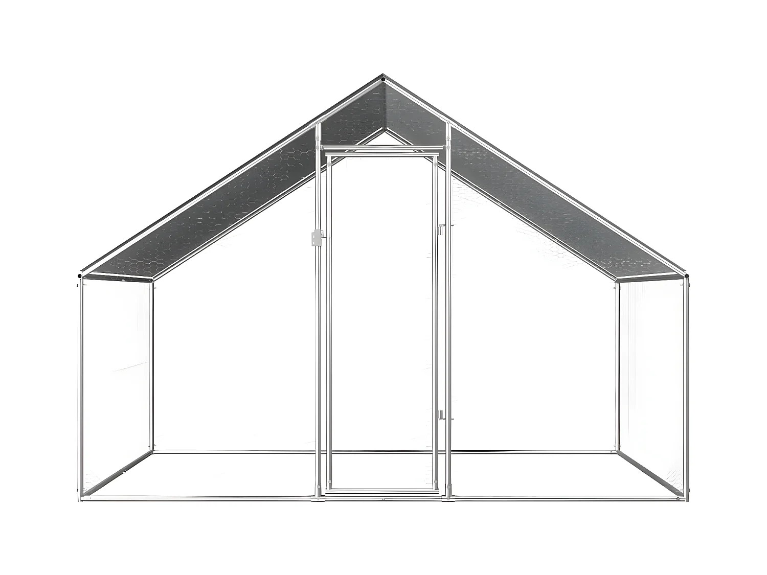 Poulailler d'extérieur 2,75 x 2 x 1,92 m Acier galvanisé RG3Q36775