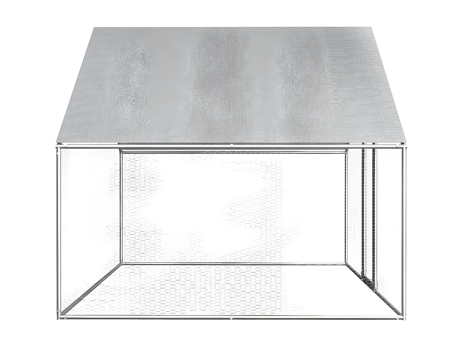 Poulailler d'extérieur 2,75 x 2 x 1,92 m Acier galvanisé RG3Q36775