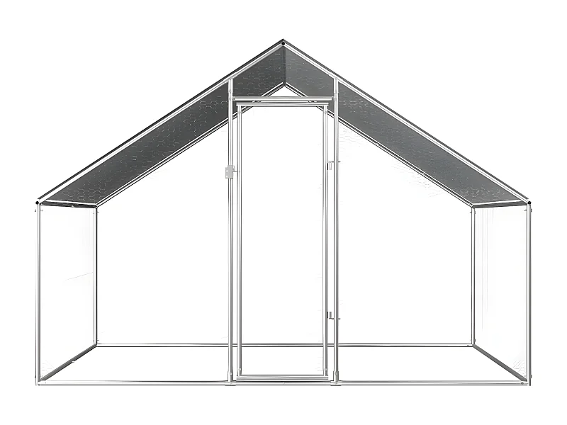 Poulailler d'extérieur 2,75 x 2 x 1,92 m Acier galvanisé RG3Q36775