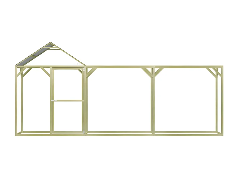 Poulailler 4,5x1,5x2 m Pinède imprégnée RG3Q36485