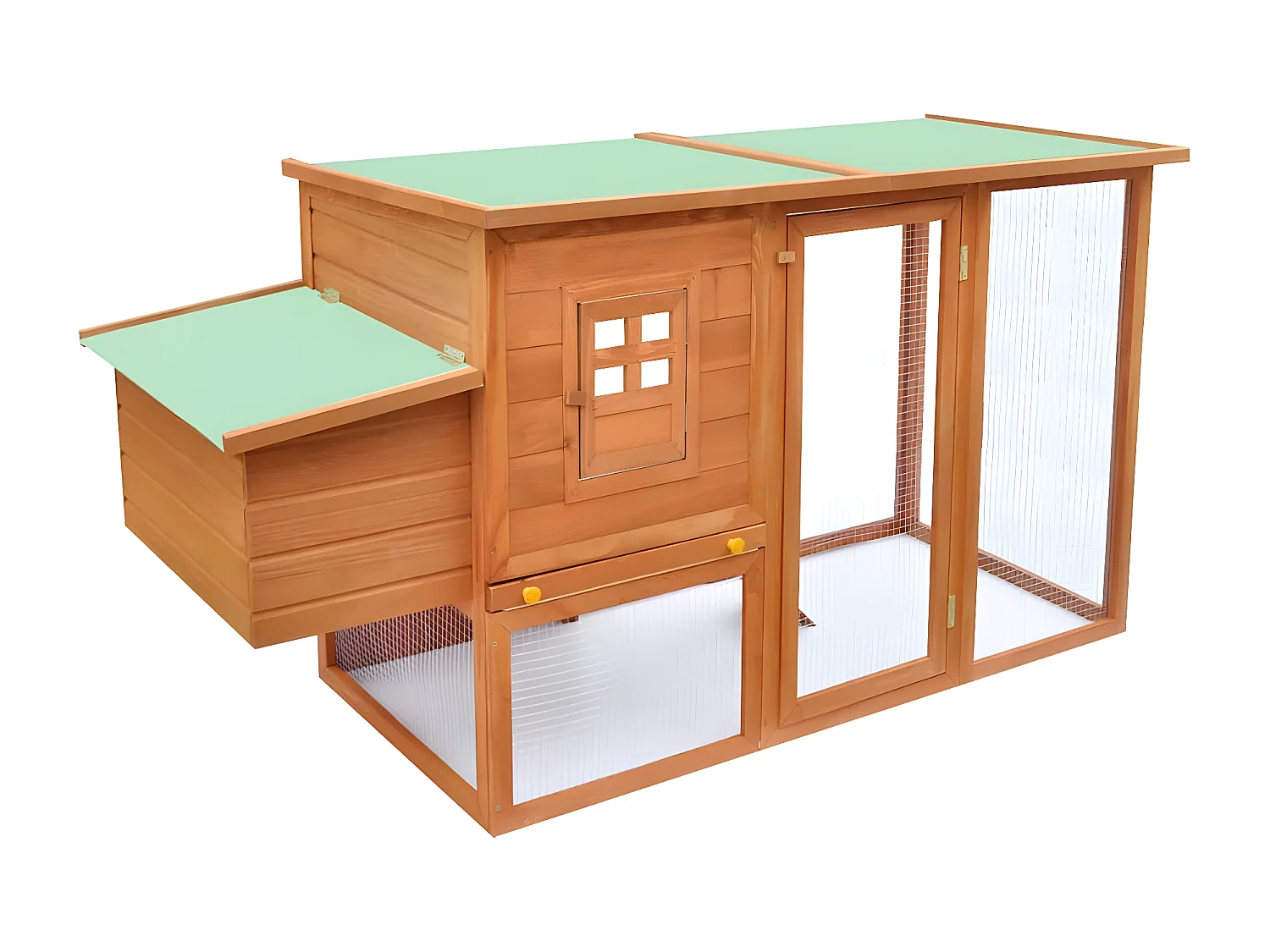 Gallinero de madera con 1 jaula para huevos ES753366