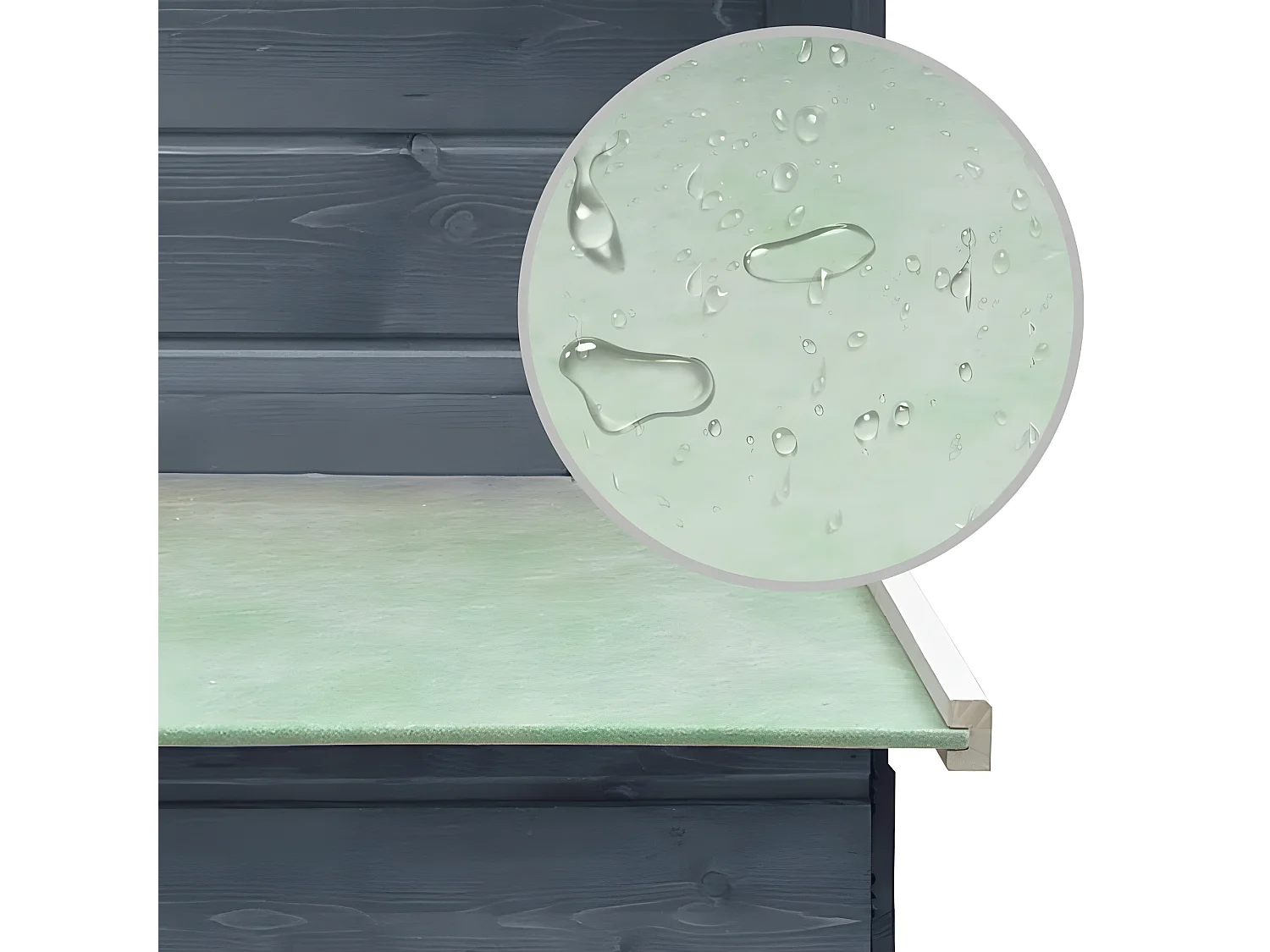 Gallinero madera maciza de pino y abeto gris 170x81x110 cm ES562279