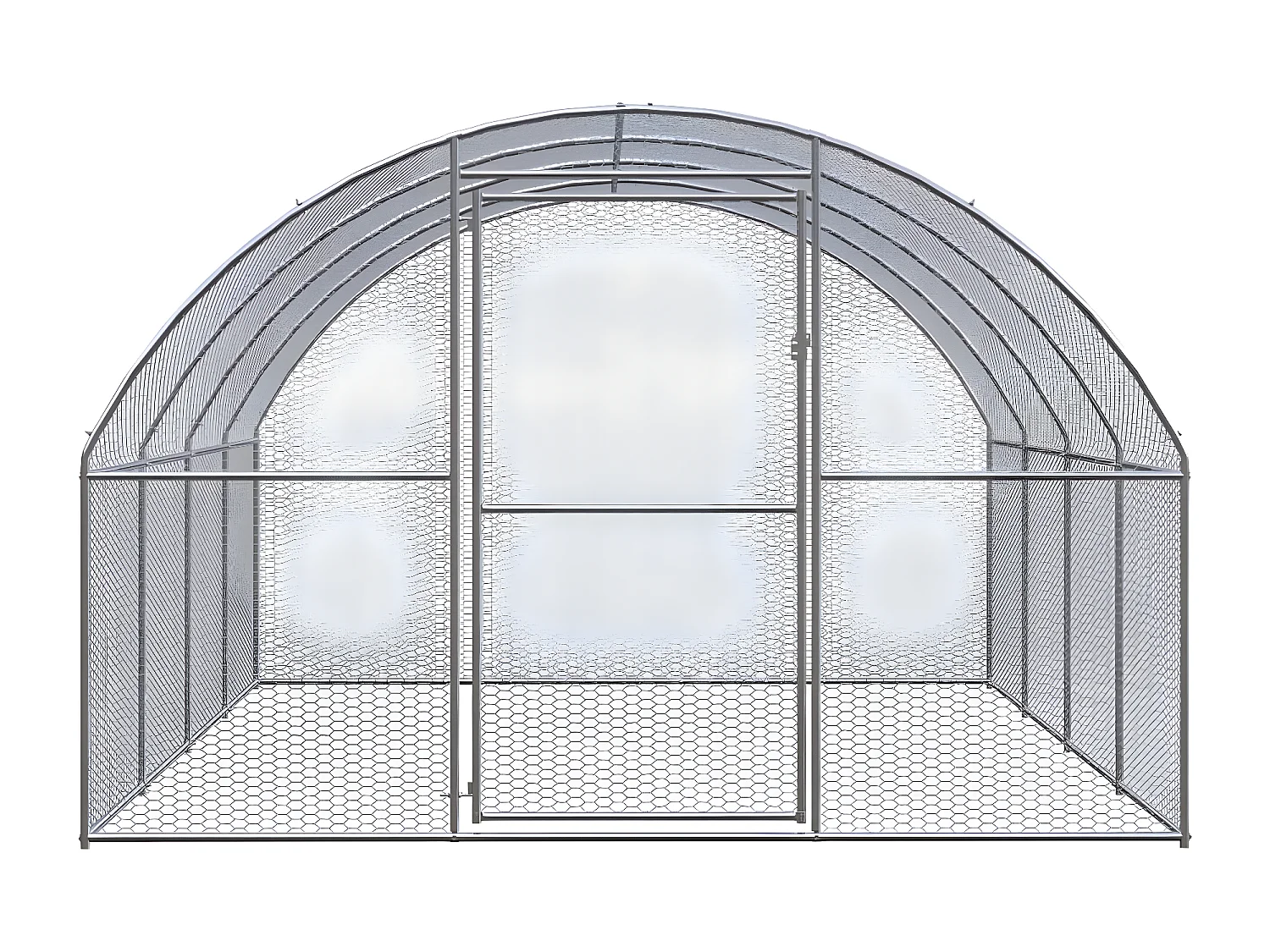 Poulailler d'extérieur 3x4x2 m Acier galvanisé RG3Q24880