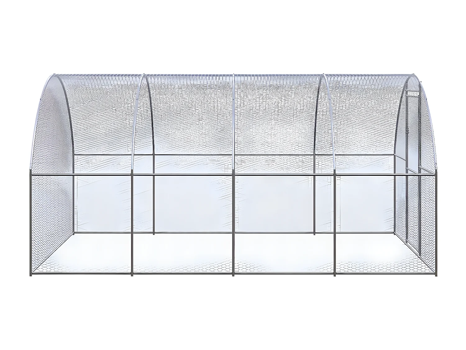 Poulailler d'extérieur 3x4x2 m Acier galvanisé RG3Q24880