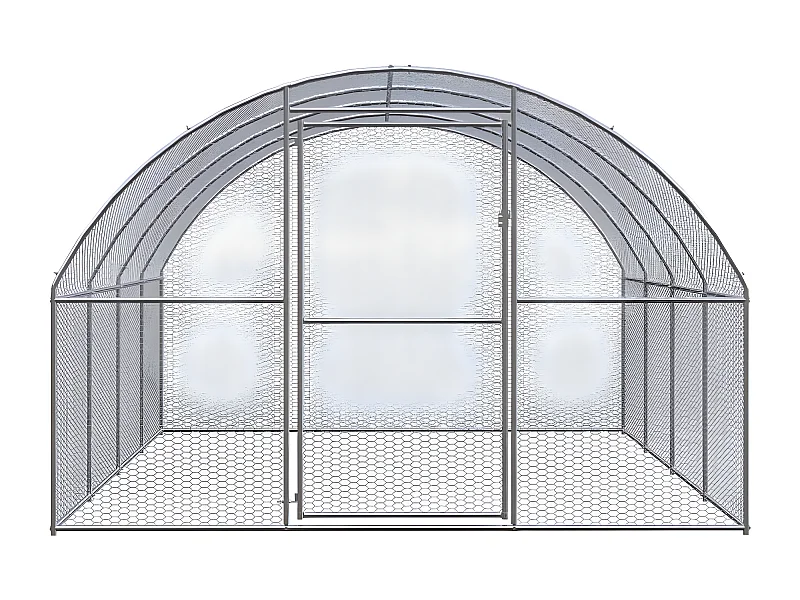 Poulailler d'extérieur 3x4x2 m Acier galvanisé RG3Q24880