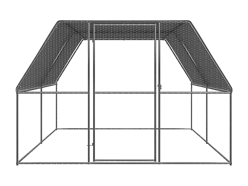 Poulailler d'extérieur 3x4x2 m Acier galvanisé RG3Q76907