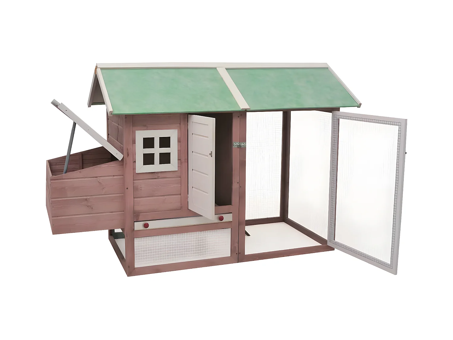 Poulailler Moka 170x81x110 cm Bois de pin massif et sapin RG3Q72539