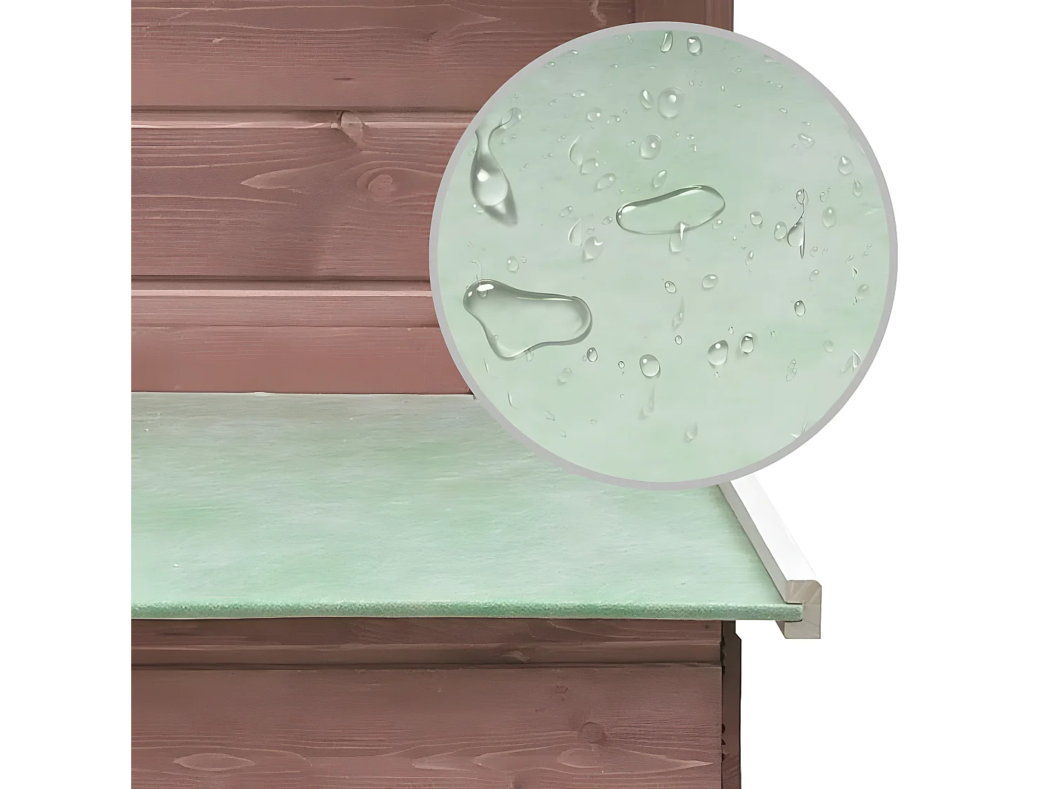 Gallinero madera maciza de pino y abeto moca 170x81x110 cm ES869651